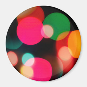 Multicolor Bokeh Party Magnet