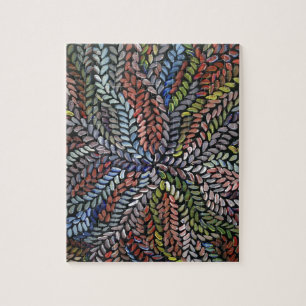 Multicolor bush medicine leaves jigsaw puzzle