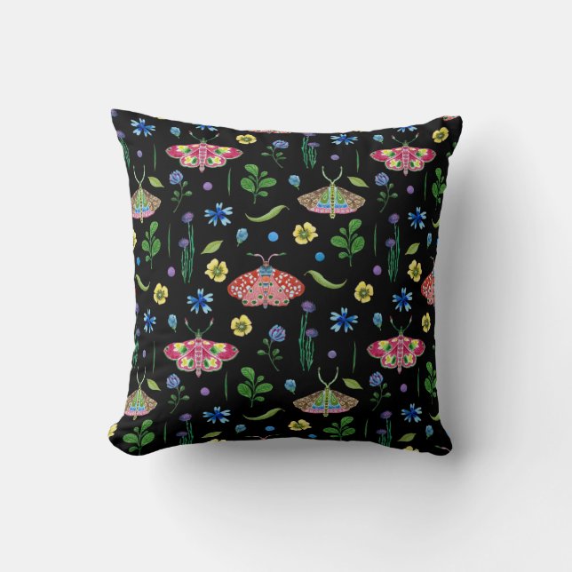 Multicolor Butterflies: Bright Seamless Pattern Cushion (Front)