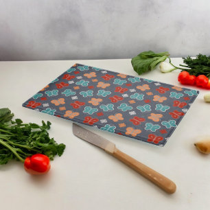 Multicolor Butterfly Cutting Board