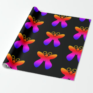 Multicolor butterfly Pattern Wrapping Paper