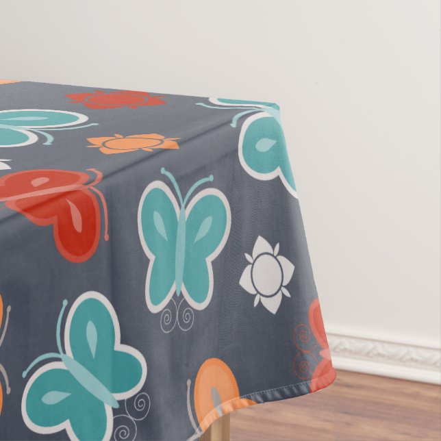 Multicolor Butterfly Tablecloth (In Situ)