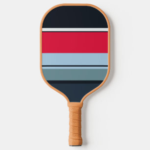 Multicolor Casual Stripe Pickleball Paddle
