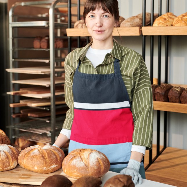 Multicolor Casual Stripes Apron (Creator Uploaded)