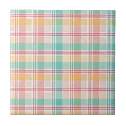 Multicolor Chequered Plaid Ceramic Tile