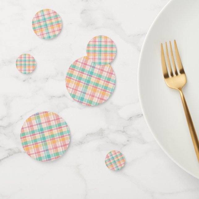 Multicolor Chequered Plaid Confetti (Group)