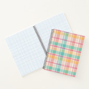 Multicolor Chequered Plaid Notebook