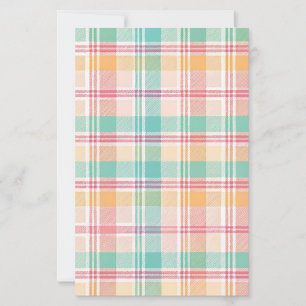 Multicolor Chequered Plaid Scrapbooking Paper