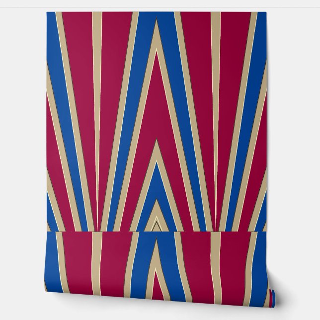 Multicolor chevron pattern "Ratti_Creative_Arts" Wallpaper (Unrolling)