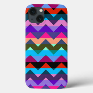 Multicolor Chevron Zigzag Stripe Pattern 2 iPhone 13 Case