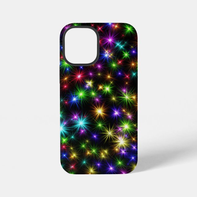 Multicolor Christmas Star Rays-57191 iPhone Case (Back)