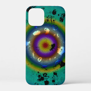 Multicolor Circled Abstract Art iPhone 12 Mini Case