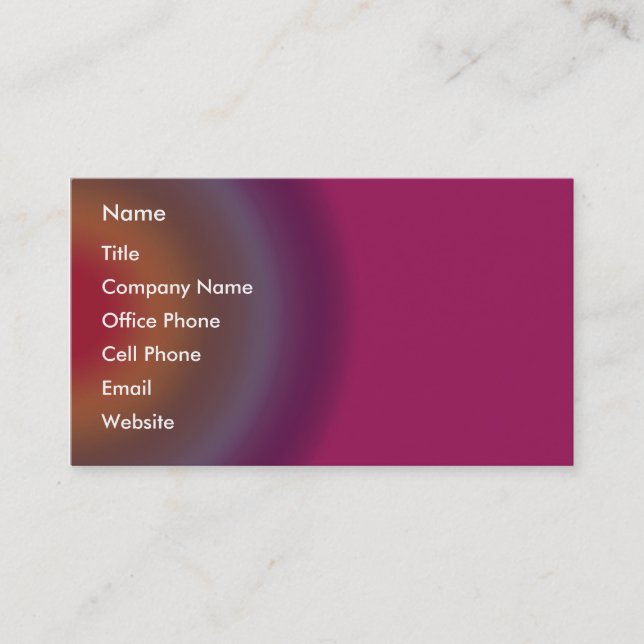 Multicolor circles business card (Front)