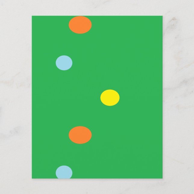 Multicolor circles on green (Front)