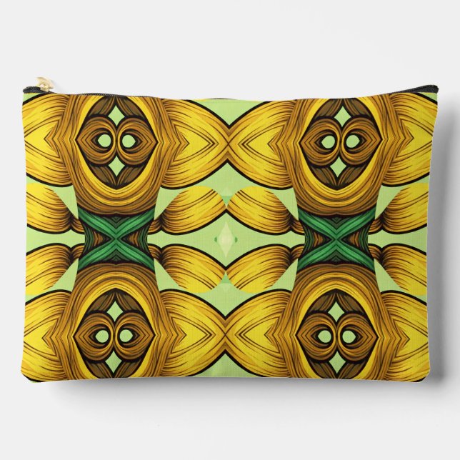 Multicolor classic trendy makeup accessory pouch (Front)