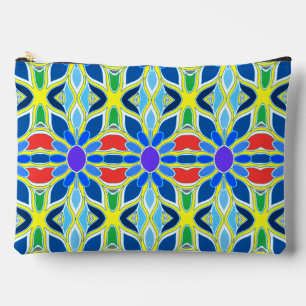 Multicolor classic trendy makeup accessory pouch