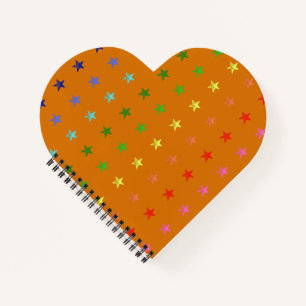 Multicolor Crayon Stars Notebook