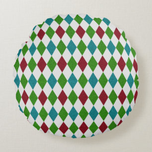 Multicolor Diamond Glitter Round Cushion