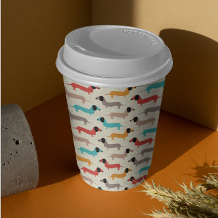 Multicolor Dog Cartoon Paper Cups