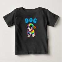 Multicolor dog t-shirt