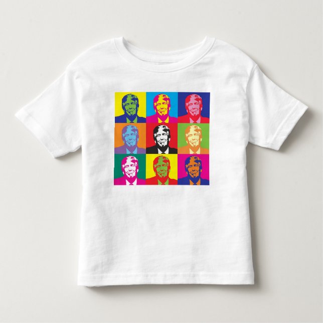 Multicolor Donald Trump Toddler T-Shirt (Front)