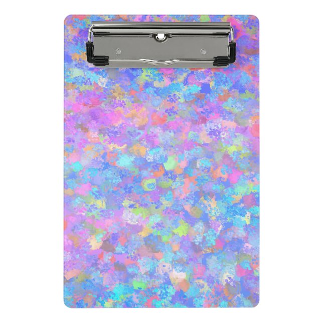Multicolor Dot Art Mini Clipboard (Front)