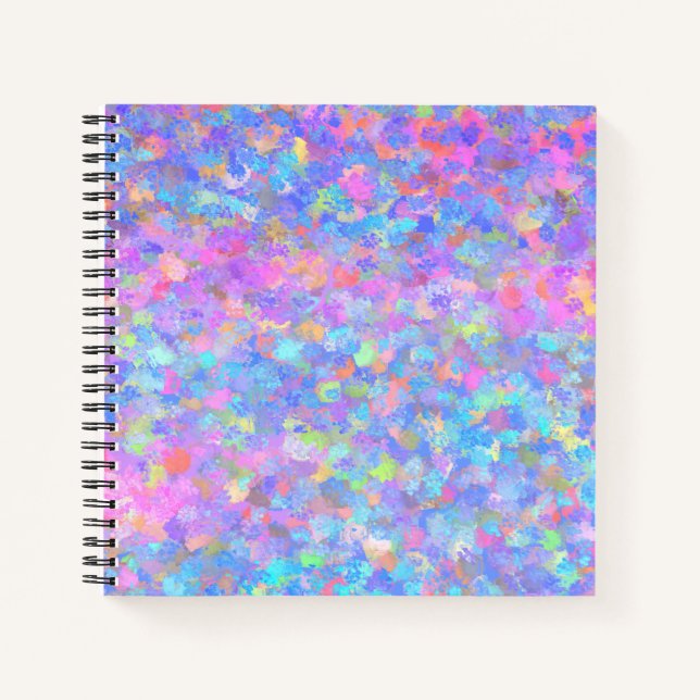 Multicolor Dot Art Notebook (Front)