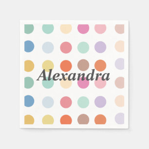 Multicolor Dots Pattern Napkin