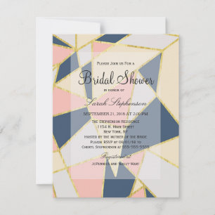 Multicolor Elegant Geometric Triangles Invitation