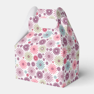 Multicolor ethnic pastel floral seamless favour box