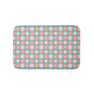 Multicolor Ethnic Pattern Bath Mat