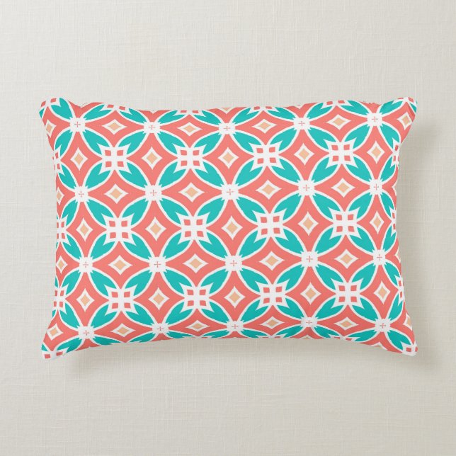 Multicolor Ethnic Pattern Decorative Cushion (Front)