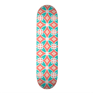 Multicolor Ethnic Pattern Skateboard