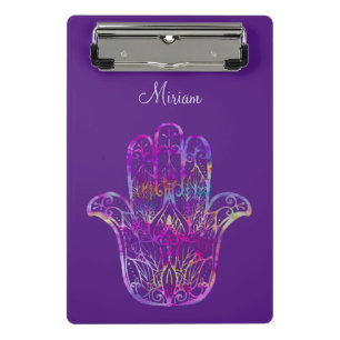 Multicolor Filigree Hamsa   Mini Clipboard