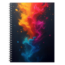 Multicolor Fire Notebook