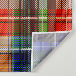 Multicolor Flannel Plaid Tartan Pattern  Fabric