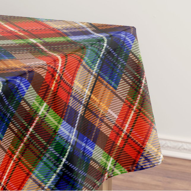 Multicolor Flannel Plaid Tartan Pattern  Tablecloth (Creator Uploaded)