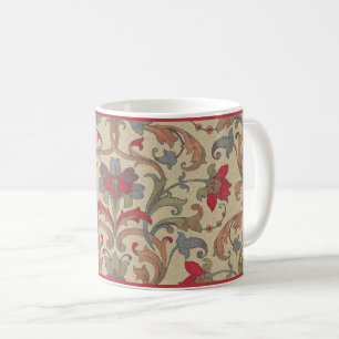 Multicolor Floral Damask Coffee Mug
