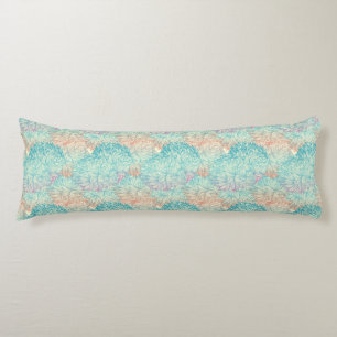 Multicolor Floral Doodle Pattern Body Cushion