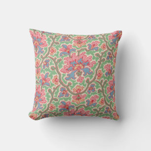 Multicolor Floral Throw Pillow