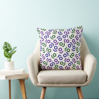 Multicolor Flower Pattern Retro Floral Cushion