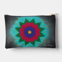 Multicolor flower pouch