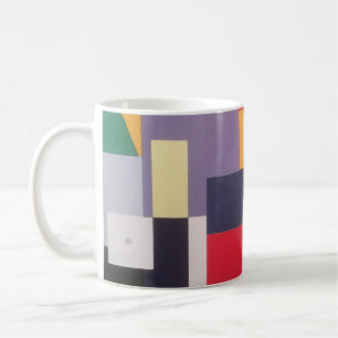Multicolor geometric abstract collage coffee mug