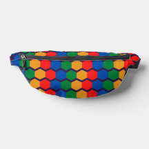 Multicolor Geometric Fanny Pack