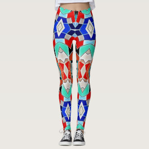 Multicolor geometric pattern "Ratti_Creative_Arts" Leggings