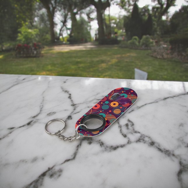 Multicolor Geometric Shapes pattern ( Bottle Openers )