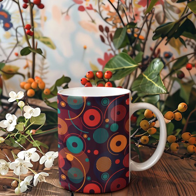 Multicolor Geometric Shapes pattern Coffee Mug (Mugs)
