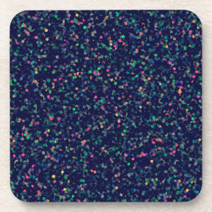 Multicolor Glitter Confetti Coaster