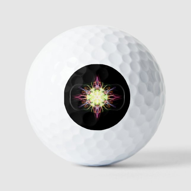 Multicolor Golf Balls with Unique Patterns (Front)