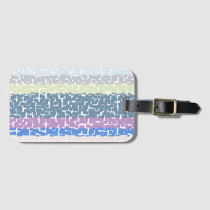 Multicolor Green/Lime/Grey/Beige/Pink/Purple/Blue Luggage Tag